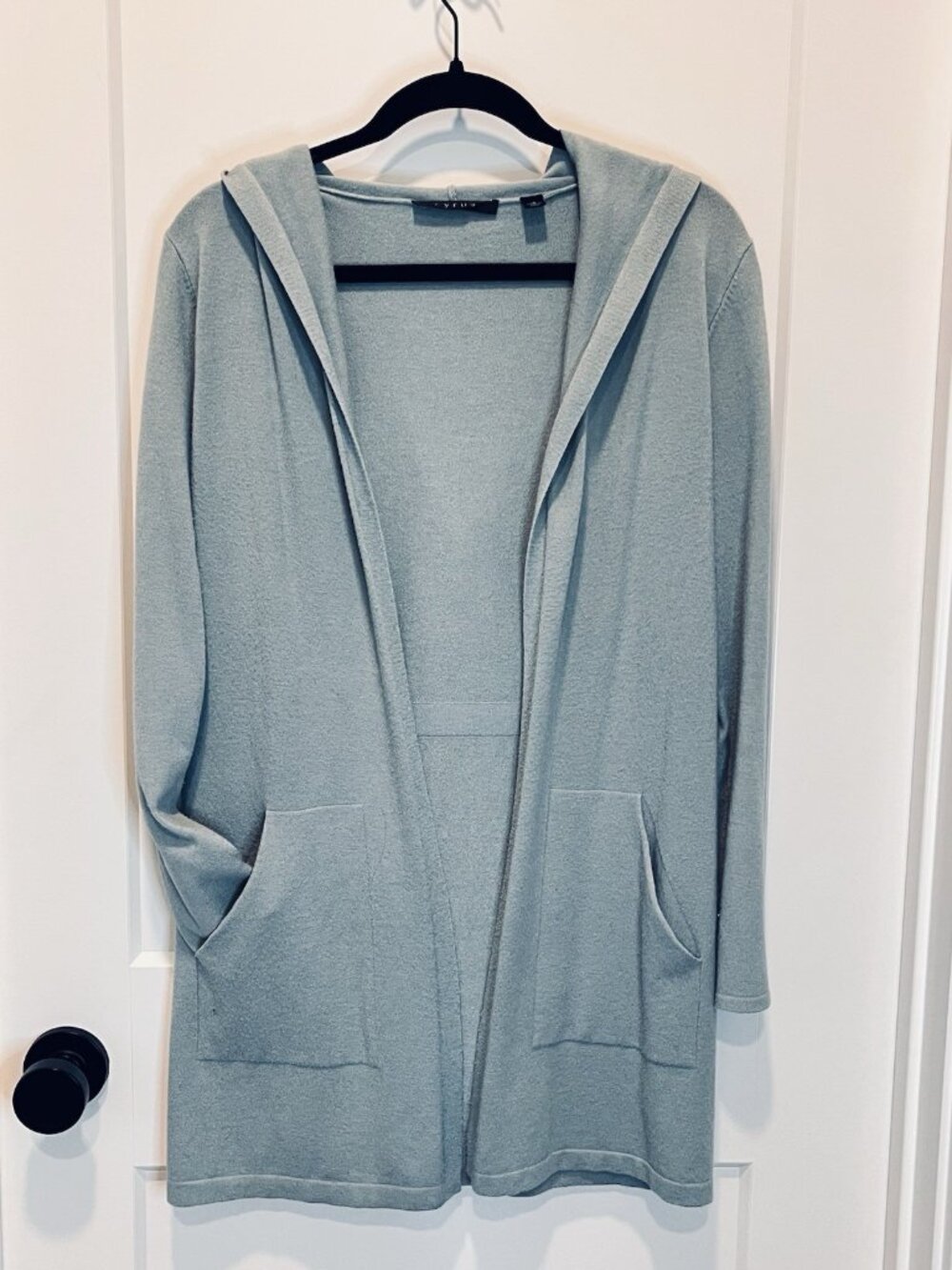 Cyrus Sage Hooded Pocket Cardigan S